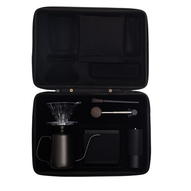 Timemore NANO Carrying Case Pour Over Kit (open, showing contents)