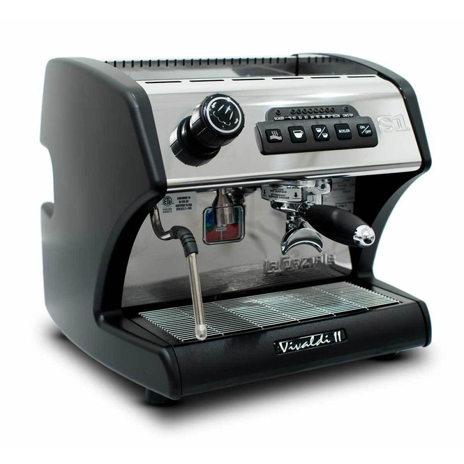 La Spaziale Vivaldi II Direct Plumb Espresso Machine (side, black)