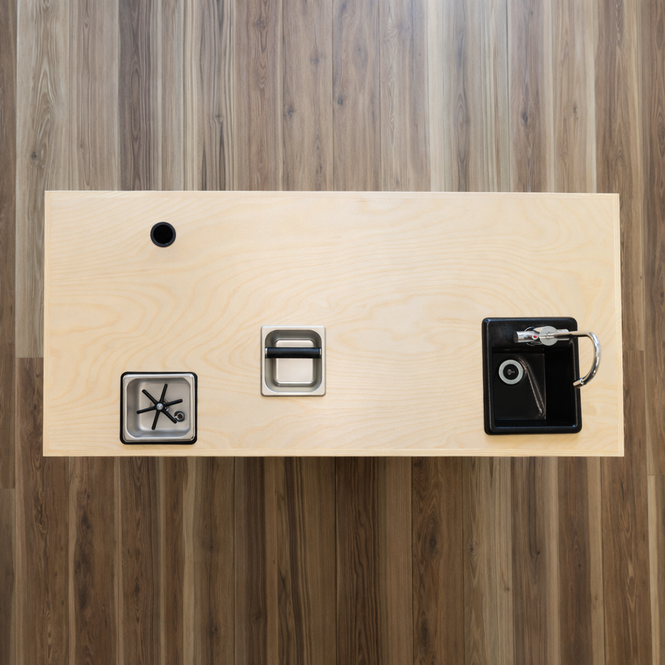 The Kickstart Coffee Cart (Top View, White)