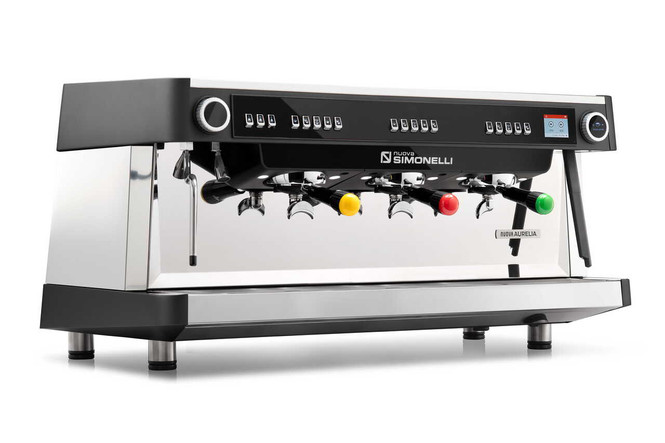 Nuova Aurelia XT Volumetric Espresso Machine with C-Automation and E-Milk (3 group, front)