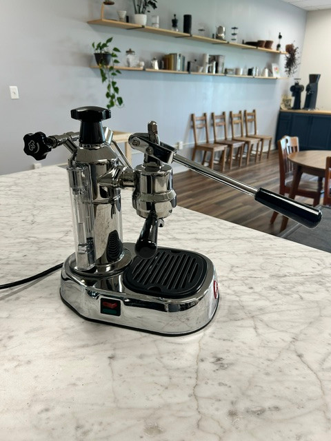 USED - EXCELLENT | La Pavoni Europiccola Lever Espresso Machine, Chrome, 8 cup capacity