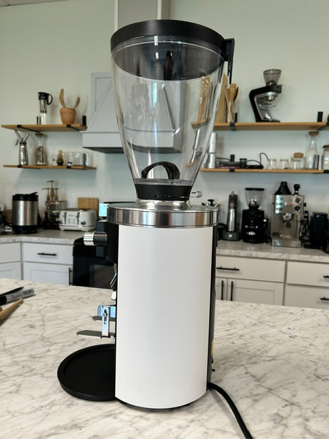 USED - GOOD | Mahlkonig E65S Espresso Grinder (Timer Model, White, SN: 885400)