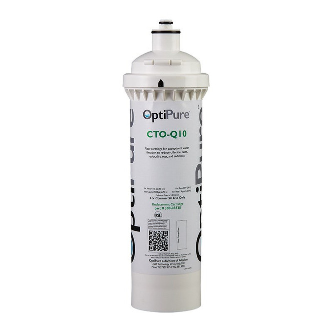 OptiPure CTO-QT10 replacement filter cartridge.