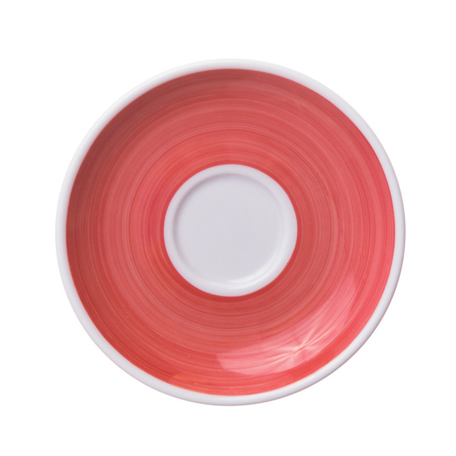 red espresso saucer