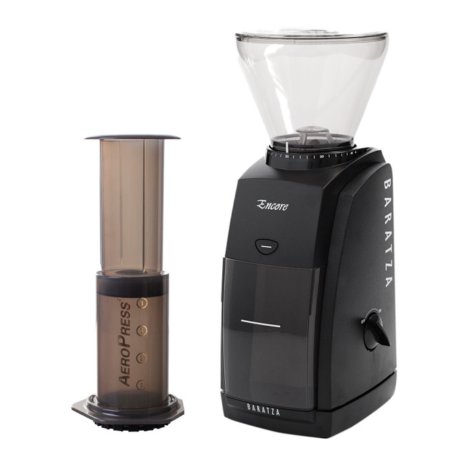 Baratza Encore Coffee Grinder and Aeropress Coffee Maker