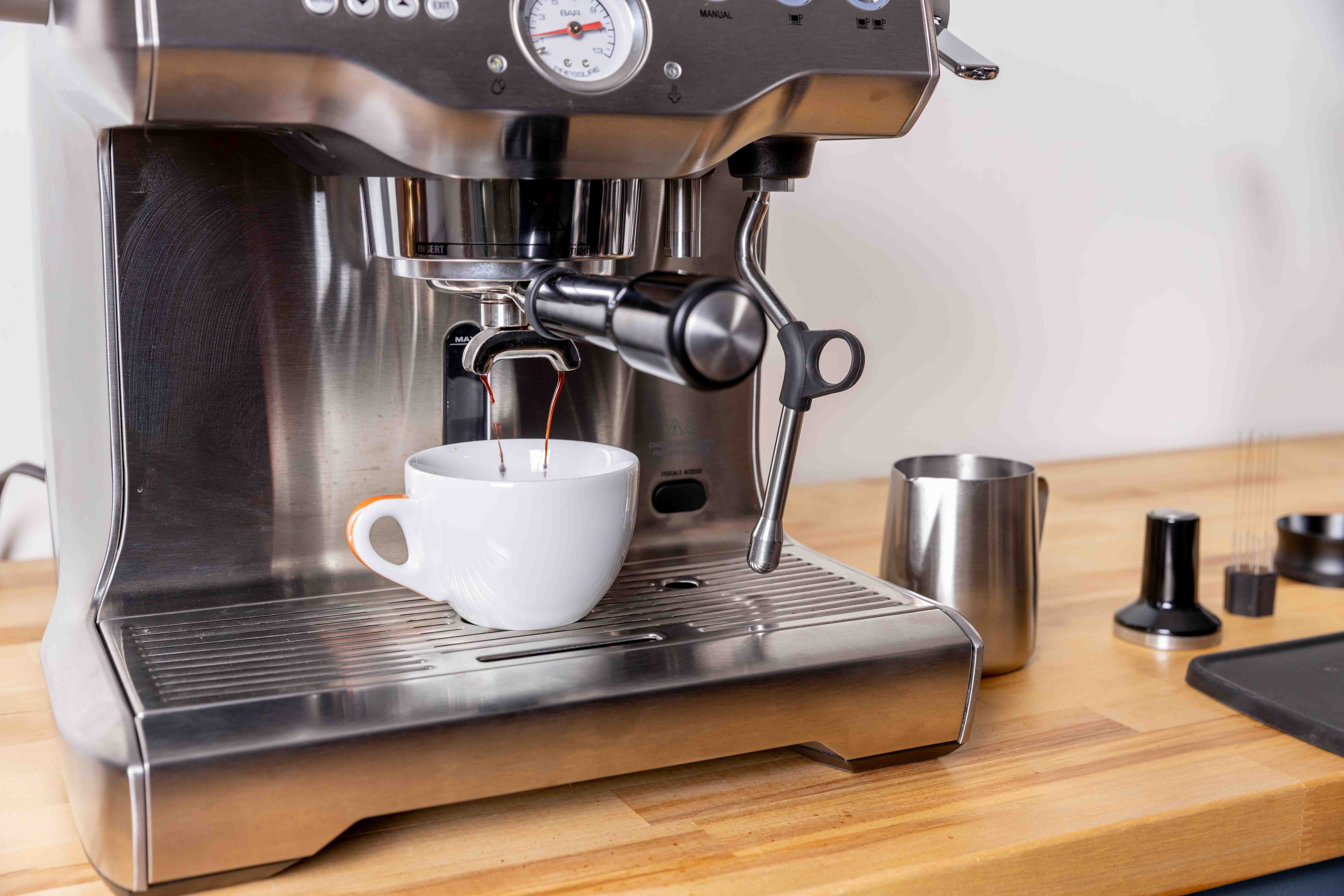 Breville Dual Boiler Making Espresso