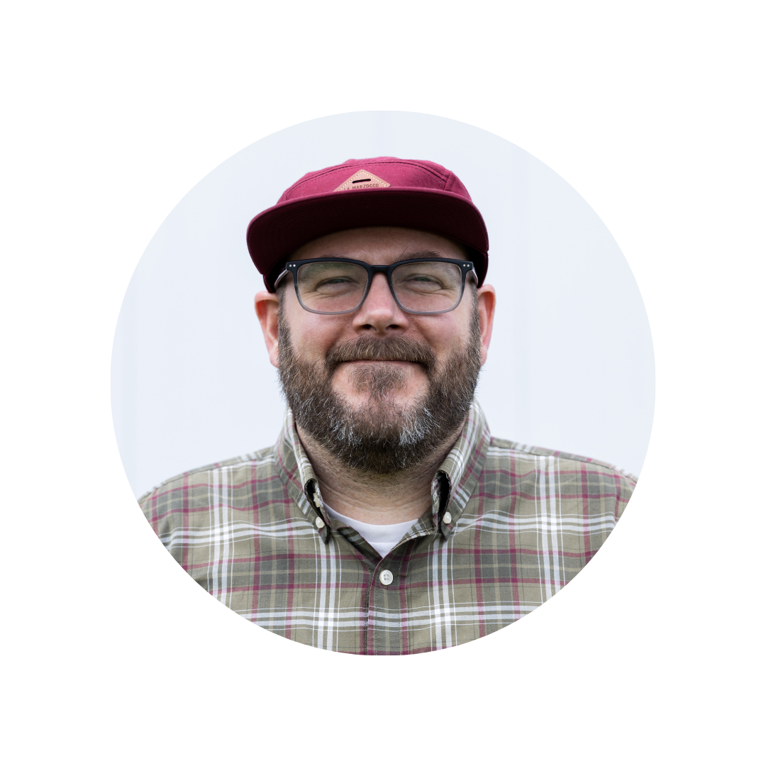 Headshot of a man on a white background