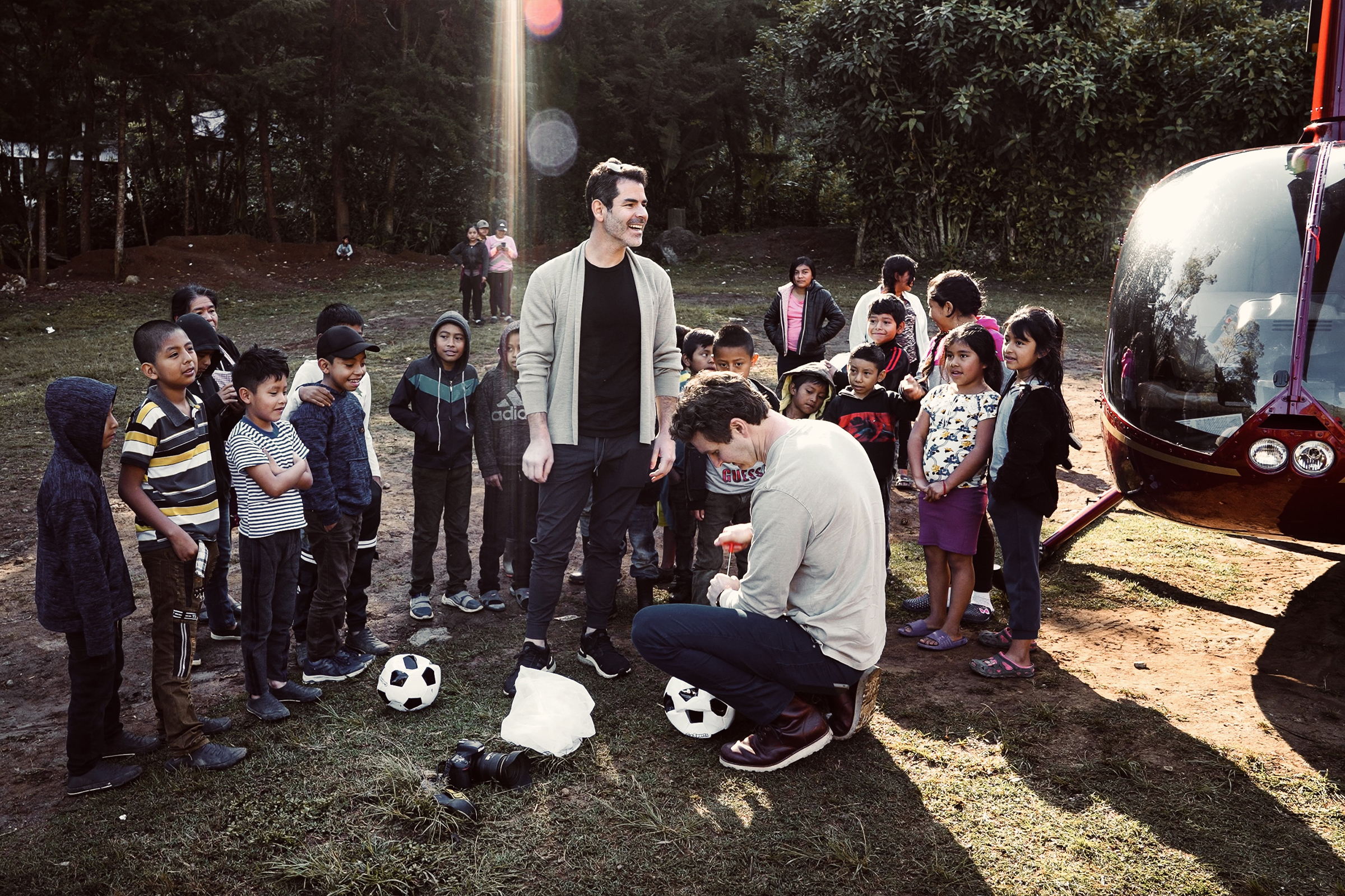 Peter, Joe and children