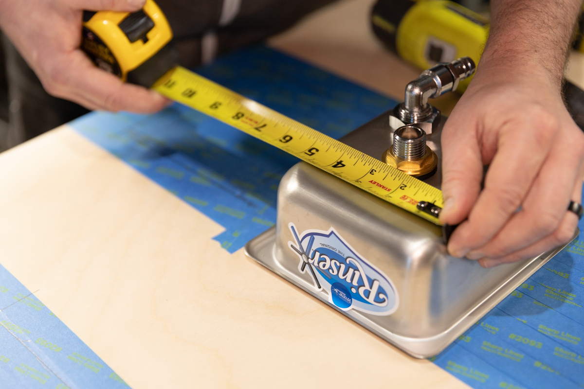 Confirming cutout dimensions for countertop components