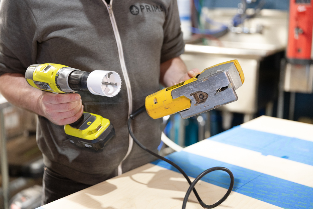 Choosing the correct cutting tool for countertop openings