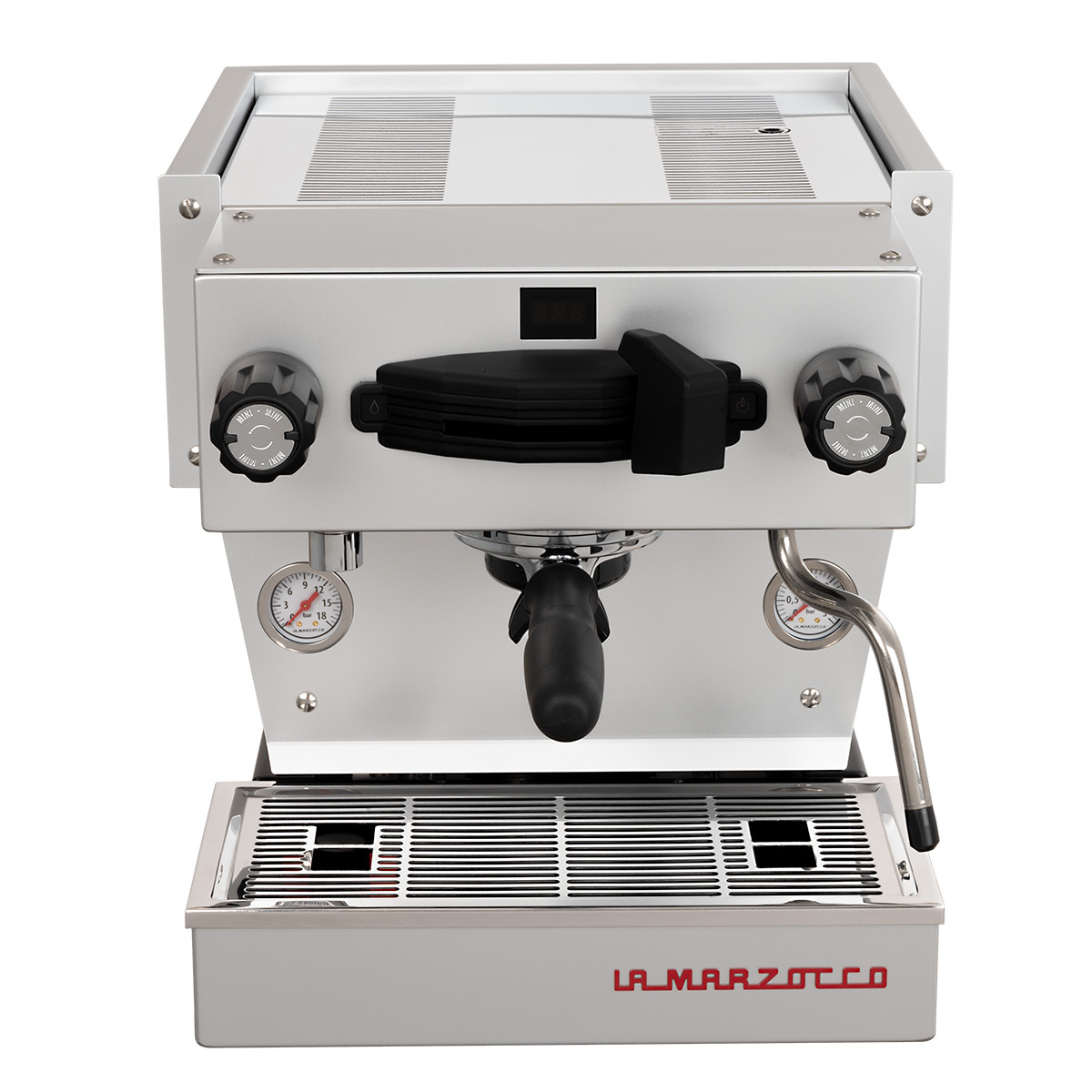 White La Marzocco Linea Mini against white background