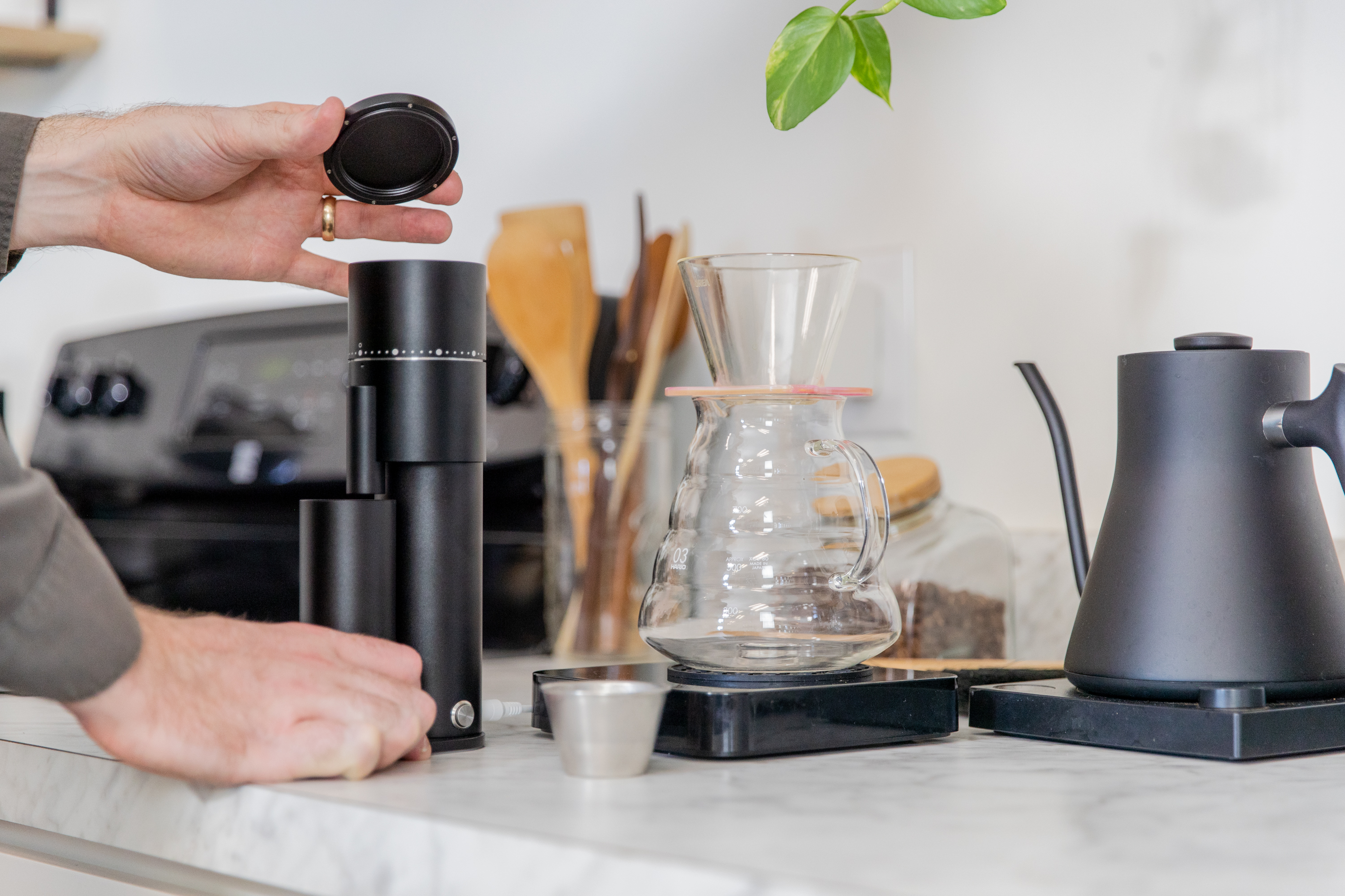 Option-O Lagom Mini Compact Electric Coffee Grinder