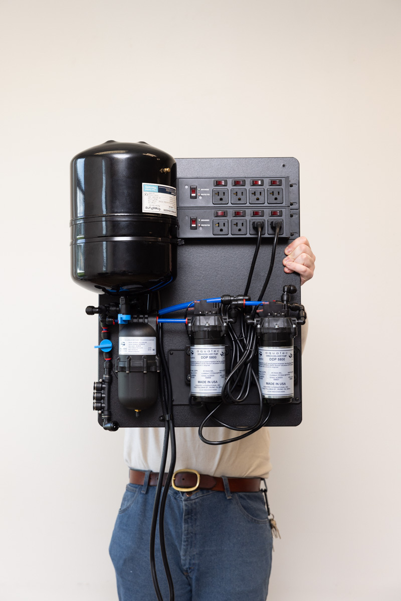 Prima Coffee Dual High-Volume Mobile Water Pump System – 2x 1.5 GPM Pumps with 3.2 Gal & 0.82 L Accumulators