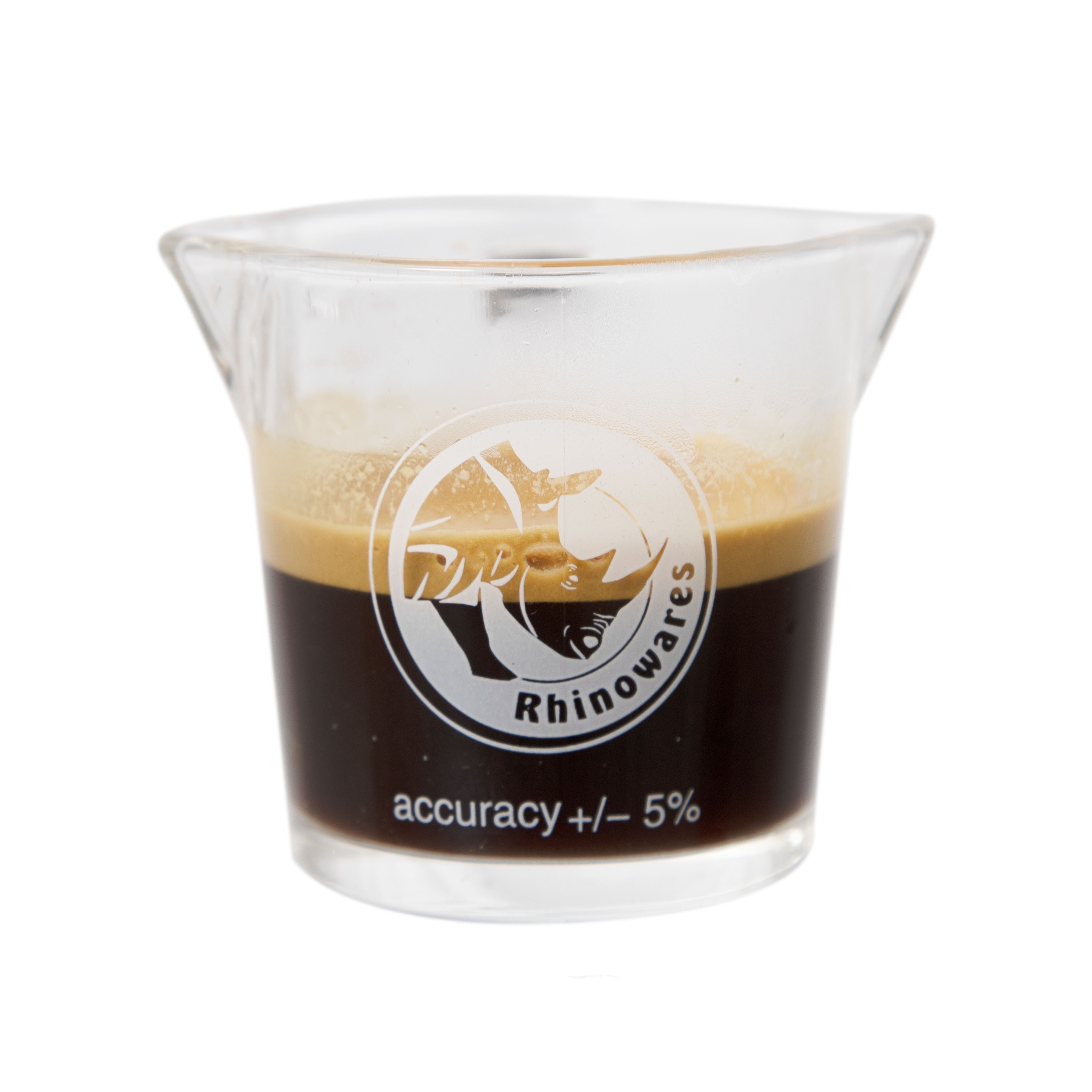Generic Espresso Shot Glasses 3 oz Double Spouts Measuring Cup Espresso Accessories with Pouring Handle for Coffee Espresso Making (2 P