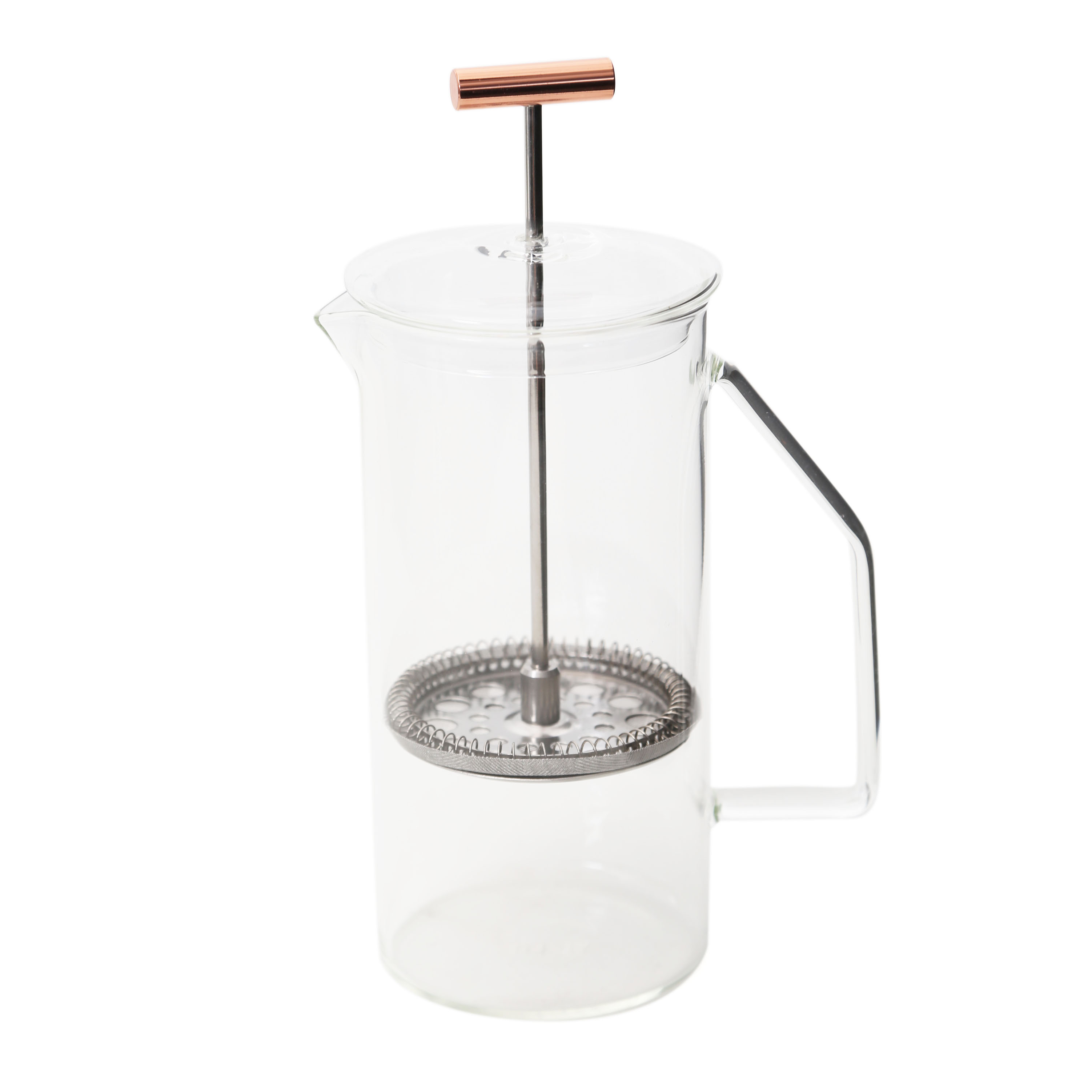 French Press Clear with Black Handle