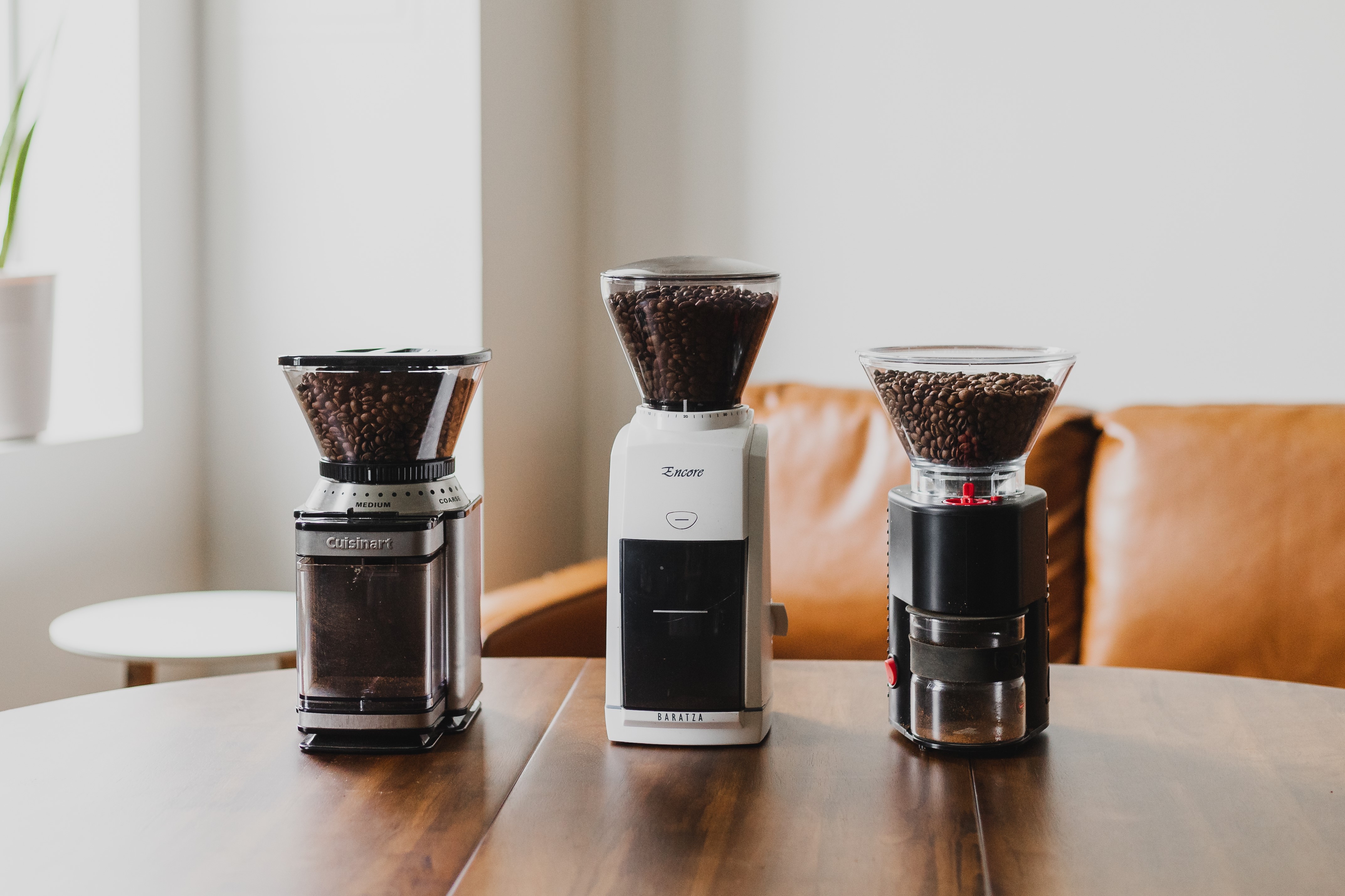 all three grinders lined up