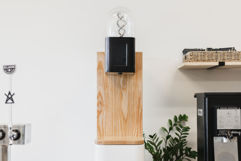 Ground Control brewer with wood panel