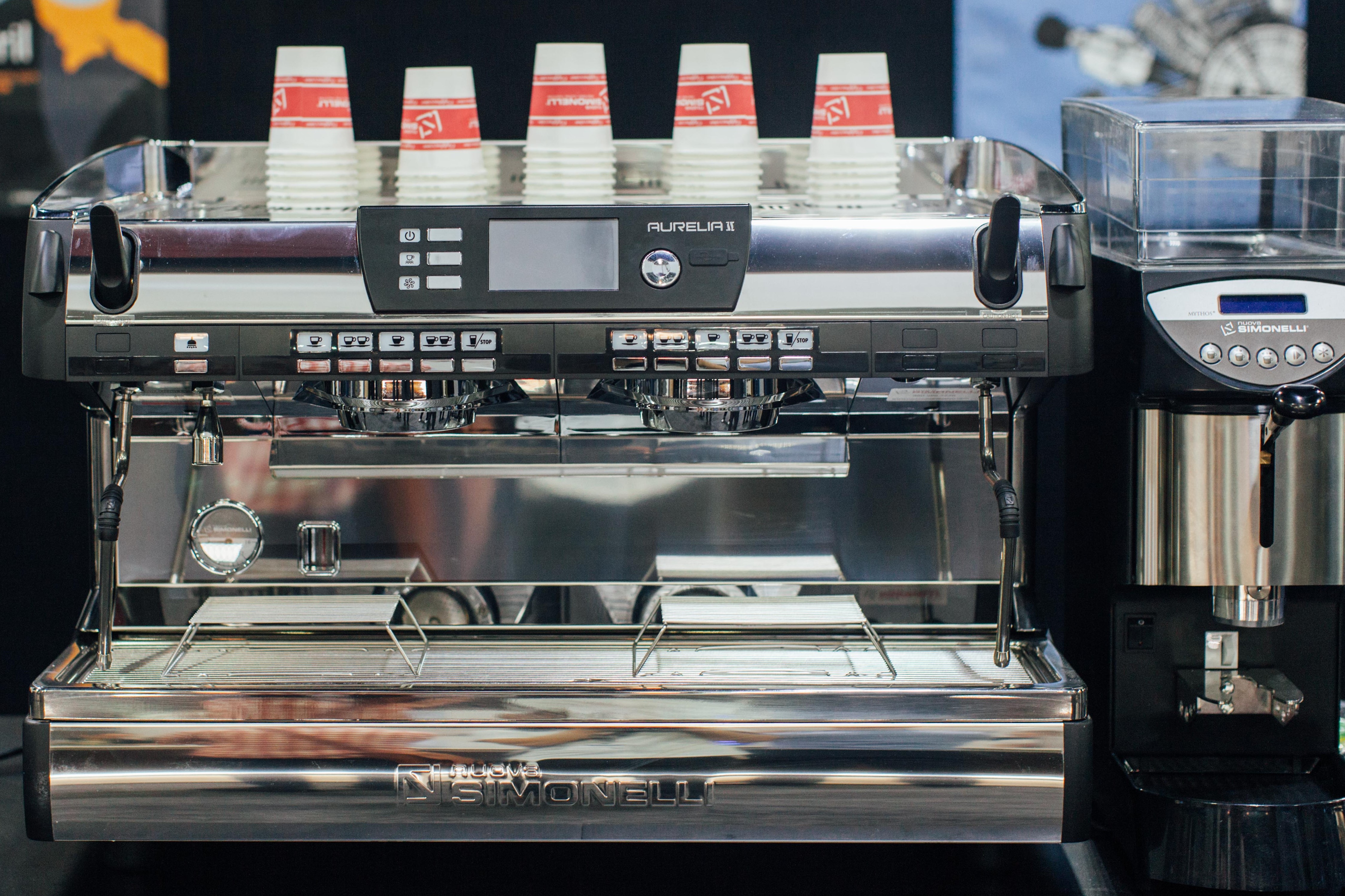 Aurelia espresso machine on counter