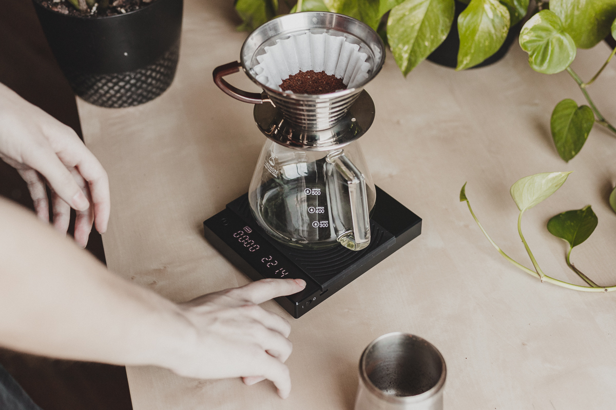 TIMEMORE New Upgrade Black Mirror Basic+ Smart Digital Scale Built-in Auto  Timer Pour Over Espresso