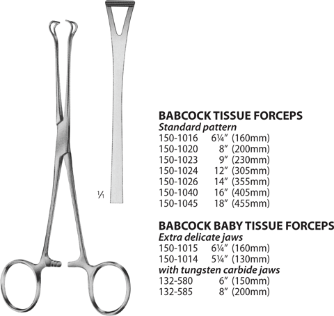 Babcock Baby Tissue Forceps