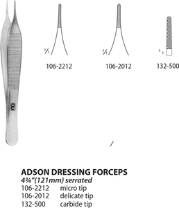 Adson Dressing Forceps