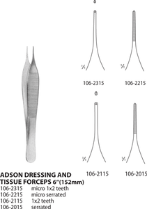Adson Dressing & Tissue Forceps Adson Dressing & Tissue Forceps
