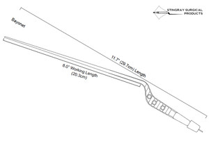 11.7" Yasargil Fenestrated Bayonet Bipolar Forceps 11.7" Yasargil Fenestrated Bayonet Bipolar Forceps