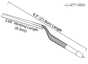 8.5" Malis Style Bayonet Bipolar Forceps 8.5" Malis Style Bayonet Bipolar Forceps