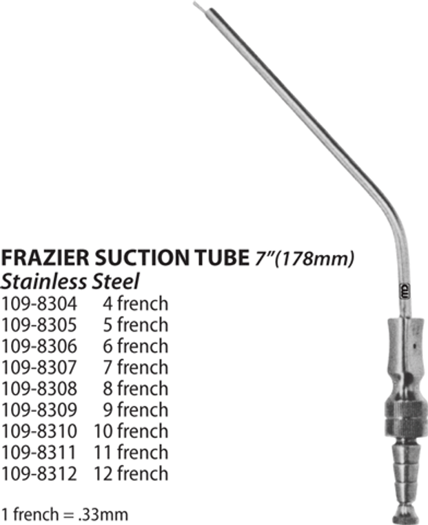 Frazier Suction Tube