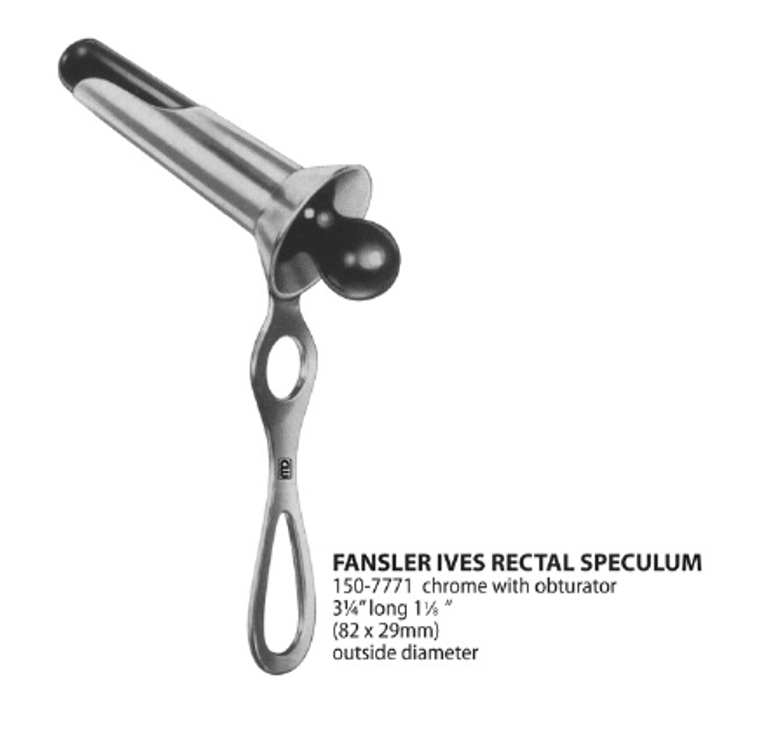 Fansler Ives Rectal Speculum