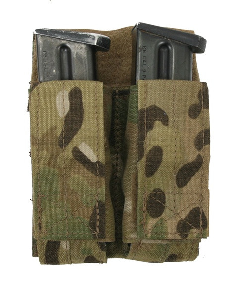 Pochette double pour chargeurs type MP5 - tan – airsoft, ASG