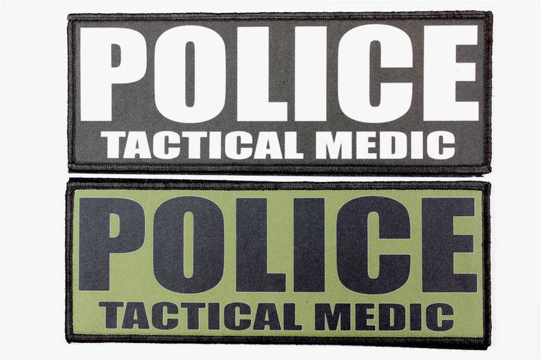 SKD Ultralight POLICE TACMEDIC (3" x 8") Patch