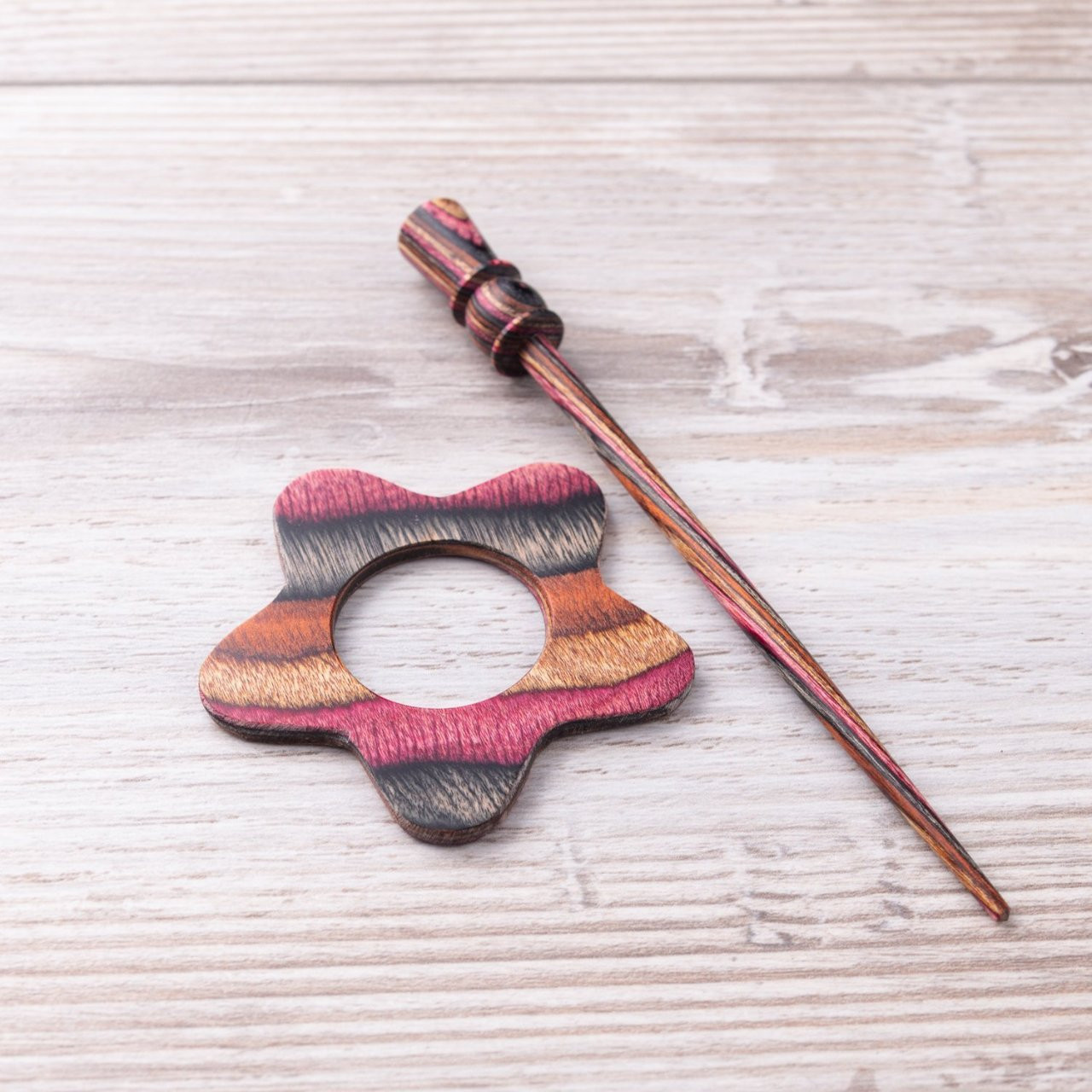 Shawl Stick Pin, Wooden Pin, Hair Stick, Knitted Garment Pin