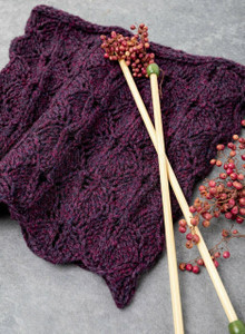 Aileen Lace Leaf Cowl Cliffs of Moher Knit Kit Aileen Lace Leaf Cowl Cliffs of Moher Knit Kit