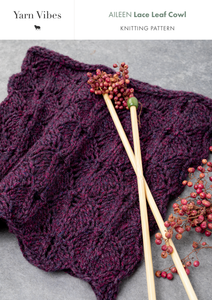 Aileen Lace Leaf Cowl Knitting Pattern Aileen Lace Leaf Cowl Knitting Pattern