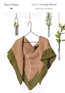 Ashlyn Triangle Shawl Knitting Pattern Ashlyn Triangle Shawl Knitting Pattern
