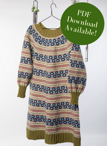 Kathy Colorwork Dress Knitting Pattern Kathy Colorwork Dress Knitting Pattern