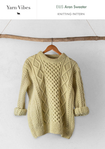 Eilís Aran Sweater Knitting Pattern