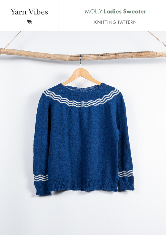 Molly Ladies Sweater Knitting Pattern (PDF)