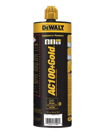 Dewalt AC100+ Gold Vinylester Injection Anchoring Adhesive Chas. E