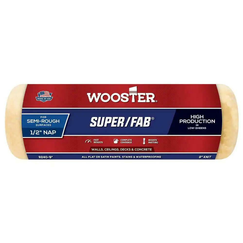 Wooster 18 in. x 1 in. Super/Fab High-Density Knit Roller Cover 00R2420180