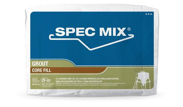 Spec Mix Core Fill Grout, Coarse and Fine, 80lb Bag | Chas. E. Phipps