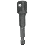 Dewalt Socket Adapter, 1/4 In Hex Shank to 1/2 In Socket Adapter