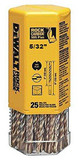 Dewalt SDS Plus 2 Cutter Drill Bits, 5/32x6-1/2x4 - Bulk, 25 Bits