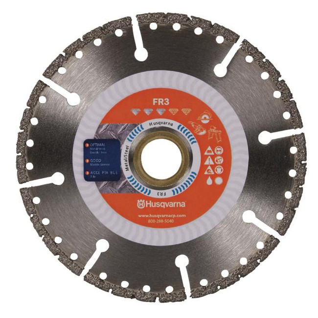 Husqvarna FR3 Dri Disc Diamond Blade Metal, Steel, PVC
