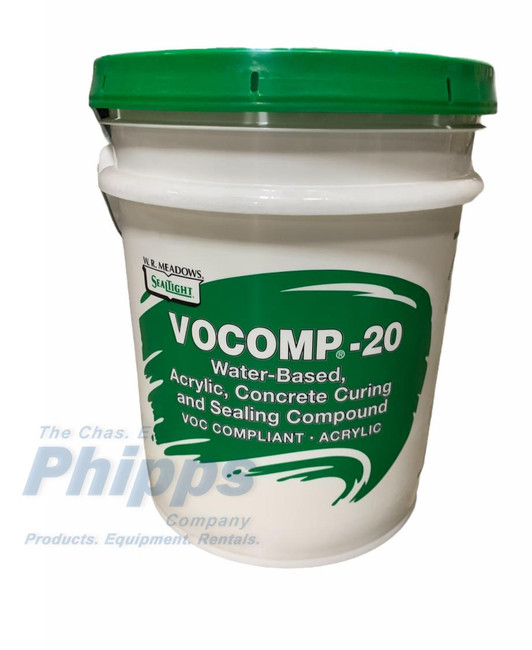 WR Meadows VOCOMP-20 Water-Based, Acrylic, Concrete Curing and Sealing Compound - 5 Gallons