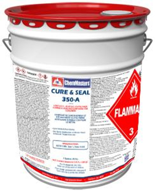 ChemMasters Cure & Seal 350-A, Solvent-Based for Broom Finish & Smooth Trowel Concrete, 5 Gallon 