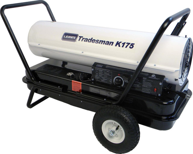 L.B. White Tradesman K175 Kerosene Forced-Air Portable Heater – 175,000 BTU 