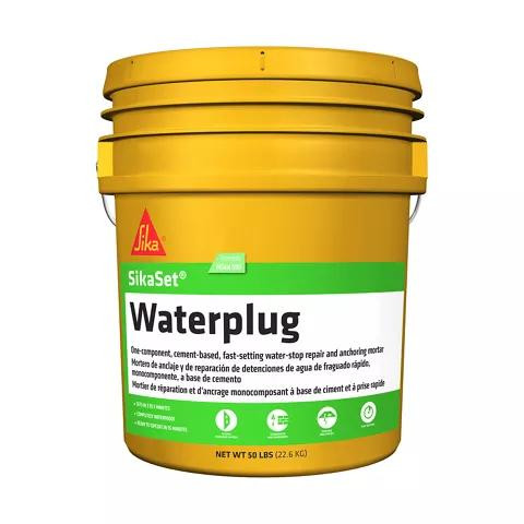  SikaSet Waterplug – Fast-Setting Water-Stop Hydraulic Repair Mortar (Formerly MasterSeal 590) 