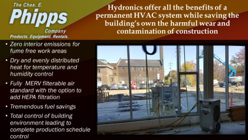 "The Cadillac of temporary construction heating"​: Hydronic Climate Control